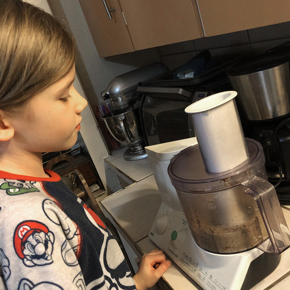 using the food processor