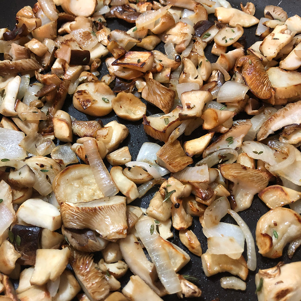 cooked mushrooms